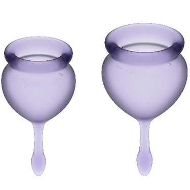 Set Coppette Mestruali Feel Good Viola 15/20 ml - Riutilizzabile e Eco